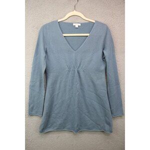 Garnet Hill 100% Cashmere Long Sleeve Tunic-Size XS-Minimalist